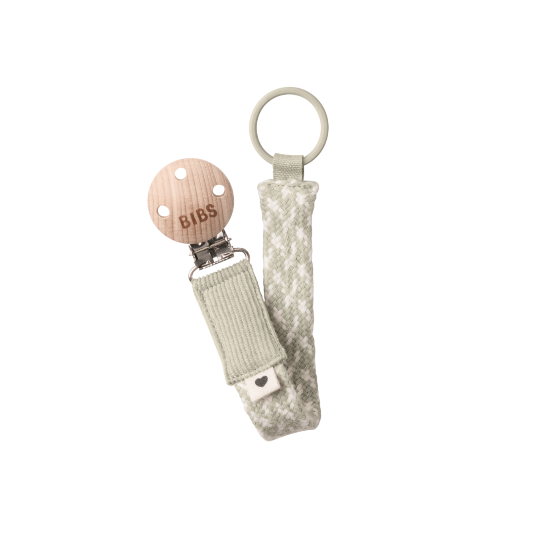 BIBS Pacifier Clip Braided