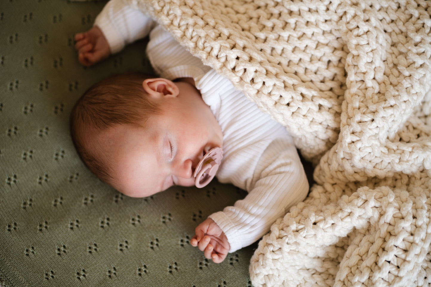 Luxury Hand-Knitted Baby Blanket