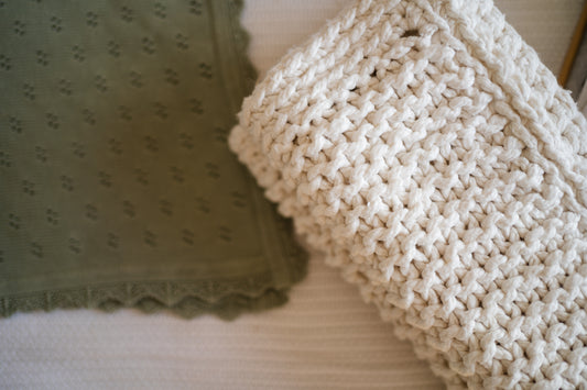 Luxury Hand-Knitted Baby Blanket