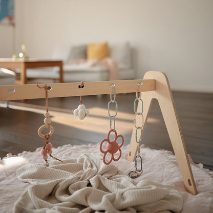 Mushie Sensory Rattle Teether