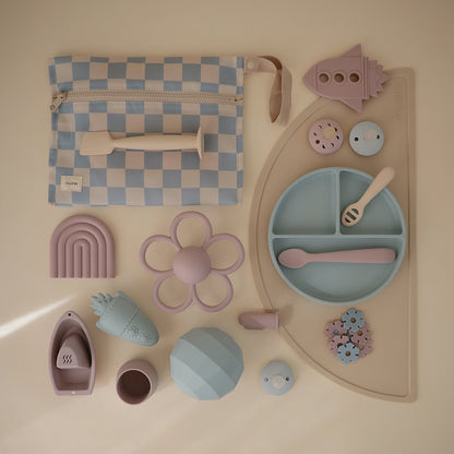 Mushie Sensory Rattle Teether