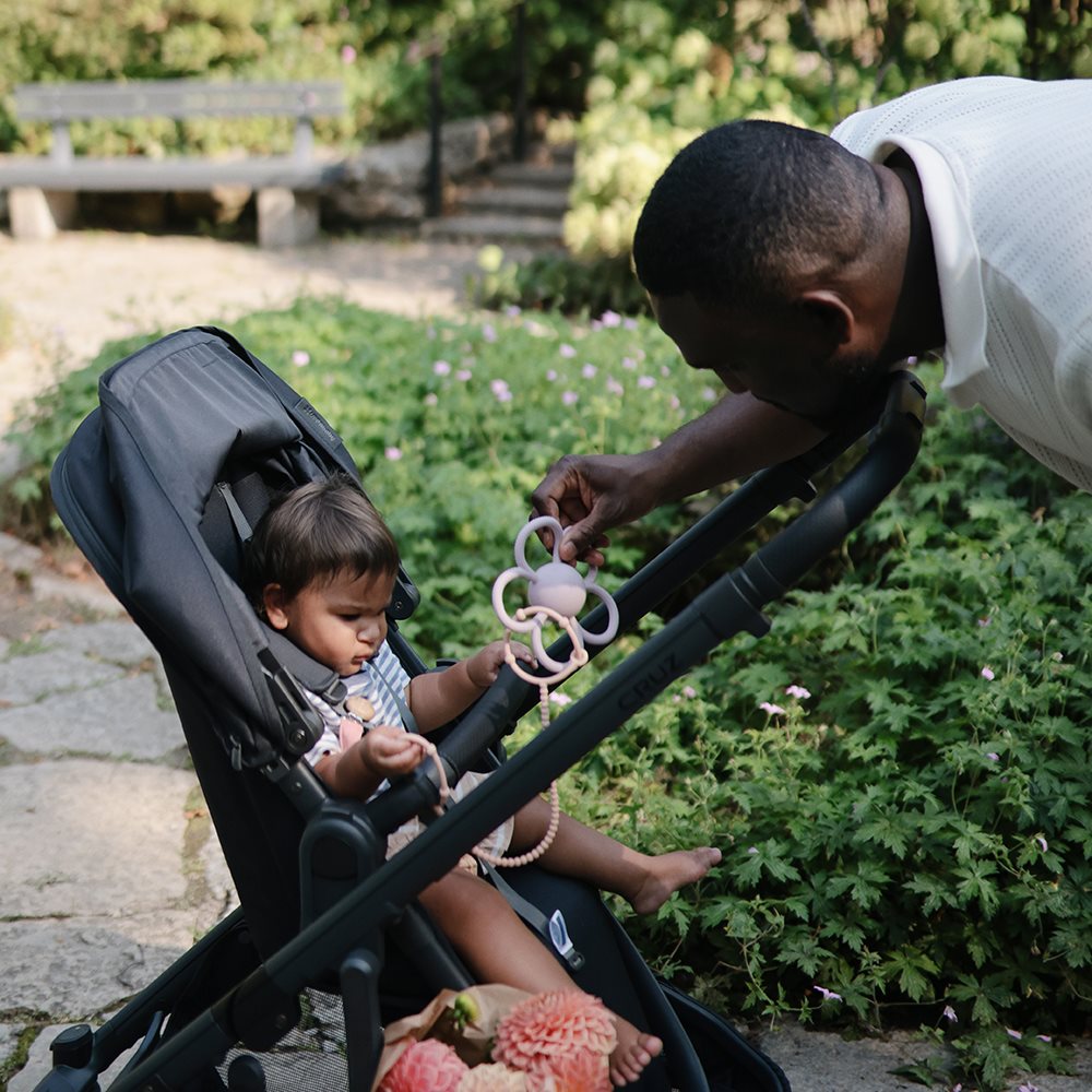 Mushie Sensory Rattle Teether